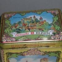 Alte Blechdose , Deckeldose  12 cm12von Wessella Lebkuchen mit Spieluhr Bild 2