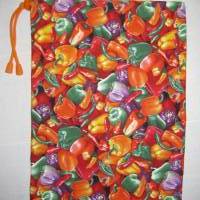 SB-Stoffbeutel Paprika aus Baumwolle 25 x 35 cm für die Gemüseabteilung Bild 1
