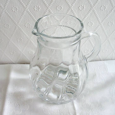 Vintage Glaskrug Saftkrug - 0,5l - aus den 80er Jahren