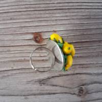 Ring Fimo Zitronen Handmodelliert aus  Polymer Clay Bild 5