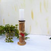 Kerzenhalter Holz rustikal Herbst #2 Bild 1