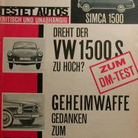 mot testet Autos - Nr. 7     28 März 1964  - Test Simca 1500 - VW 1500 S Bild 1