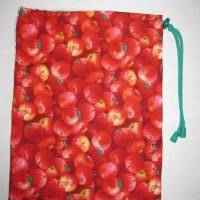 SB-Stoffbeutel Apfel aus Baumwolle 24 x 34 cm für die Obst-/Gemüseabteilung Bild 1