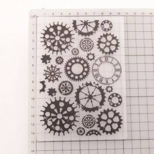 Zahnrad Steampunk Prägeschablone Embossing Folder gears DIY Papier Karten Bild 3