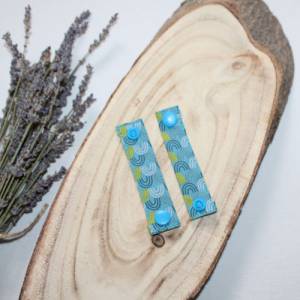 Stillmerker fuchsia blau gelb Regenbogen Stilldemenz Stillhelfer Stillhilfe Geschenk für Mütter Bild 8