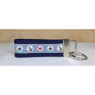 blauer Anhänger maritim-Schlüsselband Anker-Schlüsselanhänger-kleines Geschenk-Autoschlüssel-Geschenk Umzug-Geschenkidee