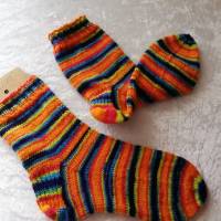 Socken handgestrickt, Größe 38/39, Stricksocken, Wollsocken, Damen Socken Bild 2