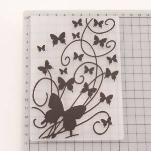 Schmetterling Schnörkel Prägeschablone Embossing Folder DIY Papier Karten Bild 3