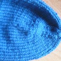 Handgestrickte blaue kuschelige Damensocken, Bild 5