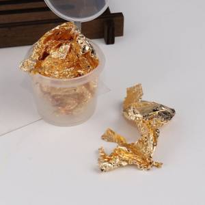 Gold Silber Alufolie Füllung Epoxidharz NailArt Decor DIY Resin Mold Filler Bild 4