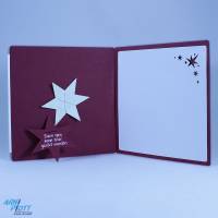 Plotterdatei – Besondere Weihnachtskarte mit entnehmbarem Stern, Weihnachtsdekoration, Tisch-/Platzkarte, Deko, Geschenk Bild 3