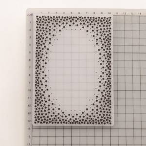 Oval mit Hexagon Sechseckform Prägeschablone Embossing Folder DIY Papier Karten Bild 3