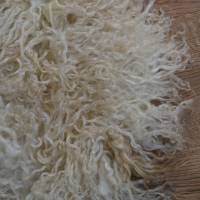 Kissen aus Wolllocken vom Zackelschaf - handgefilzt ohne Lederrückseite Bild 5