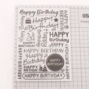 Happy Birthday Prägeschablone Embossing Folder DIY Papier Karten Basteln Bild 4