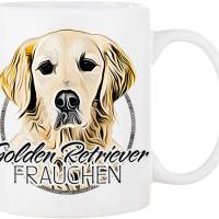 Hunde-Tasse GOLDEN RETRIEVER FRAUCHEN mit Hunderasse im Cartoon-Stil┊tolle Geschenkidee für Hundebesitzer Bild 1