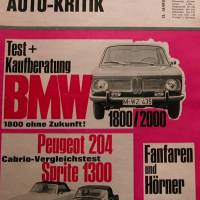 mot Auto-Kritik  Nr. 15       15.7. 1967  -  Test+Kaufberatung BMW Bild 1