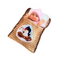 Puppenbettchen - Schlafsack für Puppen ca. 20 cm   Kleiner Maulwurf Bild 1