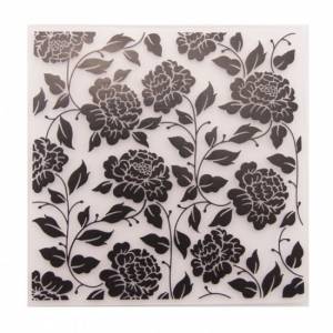 Blumen Rosen Ornamente Relief Muster Prägeschablone Embossing Folder DIY Papier Karten Bild 2