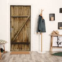 selbstklebendes Türbild - Holztür 0,9 x 2 m (16,66 €/m²) - Türtapete Türposter Klebefolie Dekorfolie Bild 3