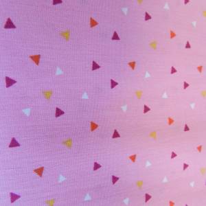 Baumwollstoff - grafische Motive/Dreiecke- rosa - ab 25 cm Bild 2