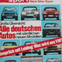 Sammelband-Auto Motor Sport -  Heft  -   September bis  Dezember 1974 Bild 1