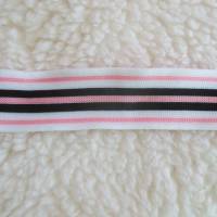 Seitenstreifen Seitenband Galonband Elastikband Multistreifen rosa Breite 30 mm (1m/2,00 €) Bild 1