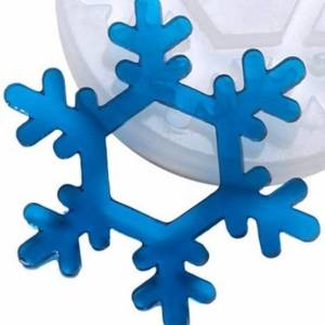 Silikon Gießform Schneeflocke Resin Epoxid Harz Silikonform DIY Snowflake Bild 1