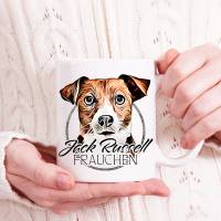 Hunde-Tasse JACK RUSSELL FRAUCHEN mit Hunderasse im Cartoon-Stil┊tolle Geschenkidee für Hundebesitzer Bild 3