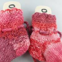 Babysocken handgestrickt, Sohlenlänge ca. 9 cm, Baby Socken Bild 4