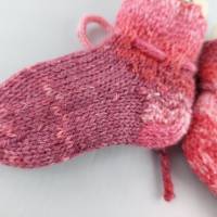 Babysocken handgestrickt, Sohlenlänge ca. 9 cm, Baby Socken Bild 5