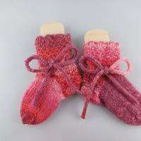 Babysocken handgestrickt, Sohlenlänge ca. 9 cm, Baby Socken Bild 7