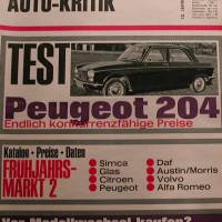 mot Auto-Kritik  Nr. 9        22.4.  1967  -   Test Peugeot 204 Bild 1
