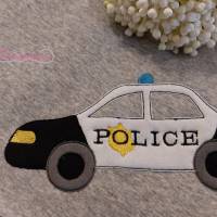 Doodle Stickdatei Polizeiauto Bild 7