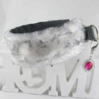 Windhundhalsband "Schneehase" Hundehalsband Halsband Zugstopp oder Klickverschluss gepolstert Kunstleder Bild 1