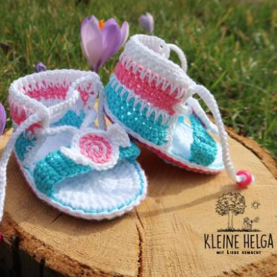 Häkelanleitung für Babysandalen ,,Kleenes Gutzje