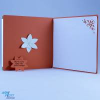 Plotterdatei – Besondere Glückwunschkarte / Geburtstagskarte, Karte mit entnehmbarer Blume als Deko Bild 5