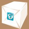 Verpackungsaufkleber: Erde - türkis | Der Umwelt zuliebe - Versand mit gebrauchten Kartons - eckige Etiketten Bild 5