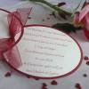 ﻿﻿﻿ Gastgeschenk/Tischkarte zur Hochzeit/befüllt mit 5 Mandeln im Organzasäckchen Bild 2