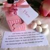 Gastgeschenk/Tischkarte/Milchtüte in rosa zurTaufe für ein Mädchen Bild 3
