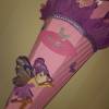 Schultüte rosa lila mit Elfe Bild 1
