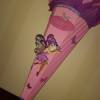Schultüte rosa lila mit Elfe Bild 2