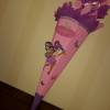 Schultüte rosa lila mit Elfe Bild 3