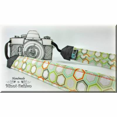 Kameragurt SPRINGTIME, Kameraband für Spiegelreflex- oder Systemkamera, Kameratasche