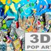Aachen 3D Bild Konstruktion Pop Art skyline souvenir geschenk personalisierbar Bild 1