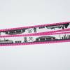 langes Gelsenkirchen Skyline Schlüsselband auf pinkem Gurtband oder Deine Wunsch - Gurtbandfarbe Bild 2