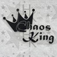 Bügelbild - Chaos King (König) - viele mögliche Farben Bild 1