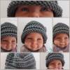 Mütze mit Rollrand Baby Kleinkind Titangrau gestrickt Wolle Polyacryl Umfang 38 cm Bild 10