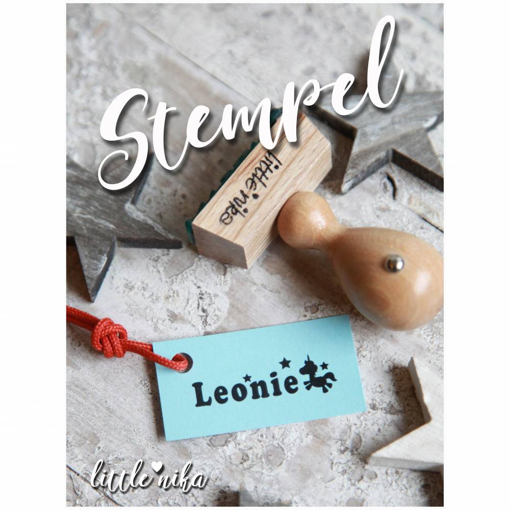 Kinderstempel mit Namen Leonie 