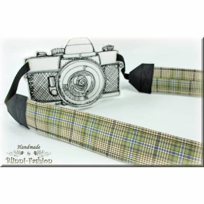 Kameragurt DUBLIN für Männer, Kameraband für Spiegelreflex- oder Systemkamera, Kameratasche