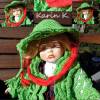 Puppenset Häkeljacke und Hütchen Maigrün Wolle von Lana Grossa Bild 10